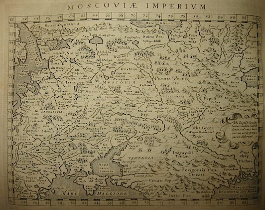 Magini Giovanni Antonio Moscoviae Imperium 1620 Padova